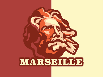 Silhouettes of Marseille design illustration