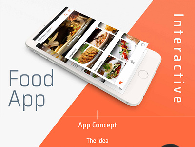 Food app app design icon illustrator simple typography ui ux