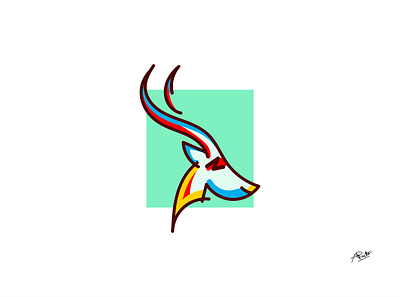 Deer Logo design illustration illustrator logo minimal simple vector