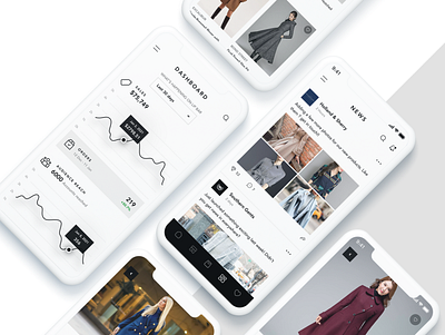 Shopping App Design clean app design dashboard ui ecommerce design news product listing social media