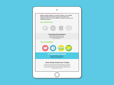 MATS Website Progress iconography ipad minimal website
