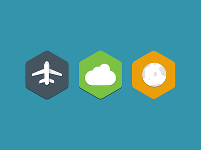 Where Is My CEO? Icons airplane cloud clouds earth formstack globe green hexagon icons