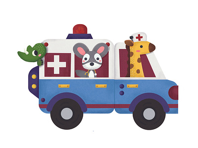 ambulance design illustration