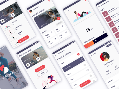 inShape - Home Workout App UI/UX