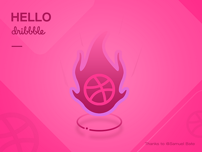 Hello, dribbble! graphical、icon、poster、first shot、design