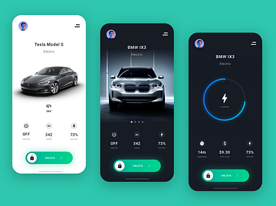 Automotive App | Car Remote android app automotive car design electric ios mobile ui ux web