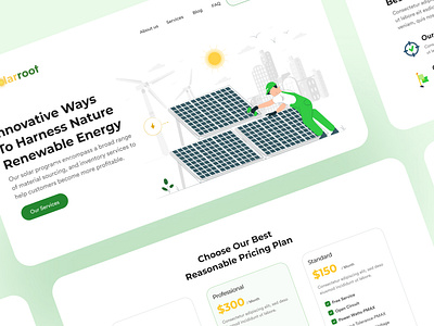 Solar Website 100daychallenge dailyui design illustration ux website