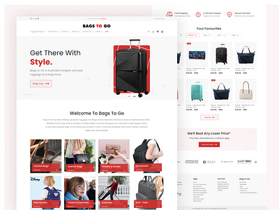 Bags E-commerce Website 100daychallenge branding dailyui design