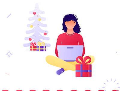 Merry Christmas branding dailyui happiness illustration merry xmas website
