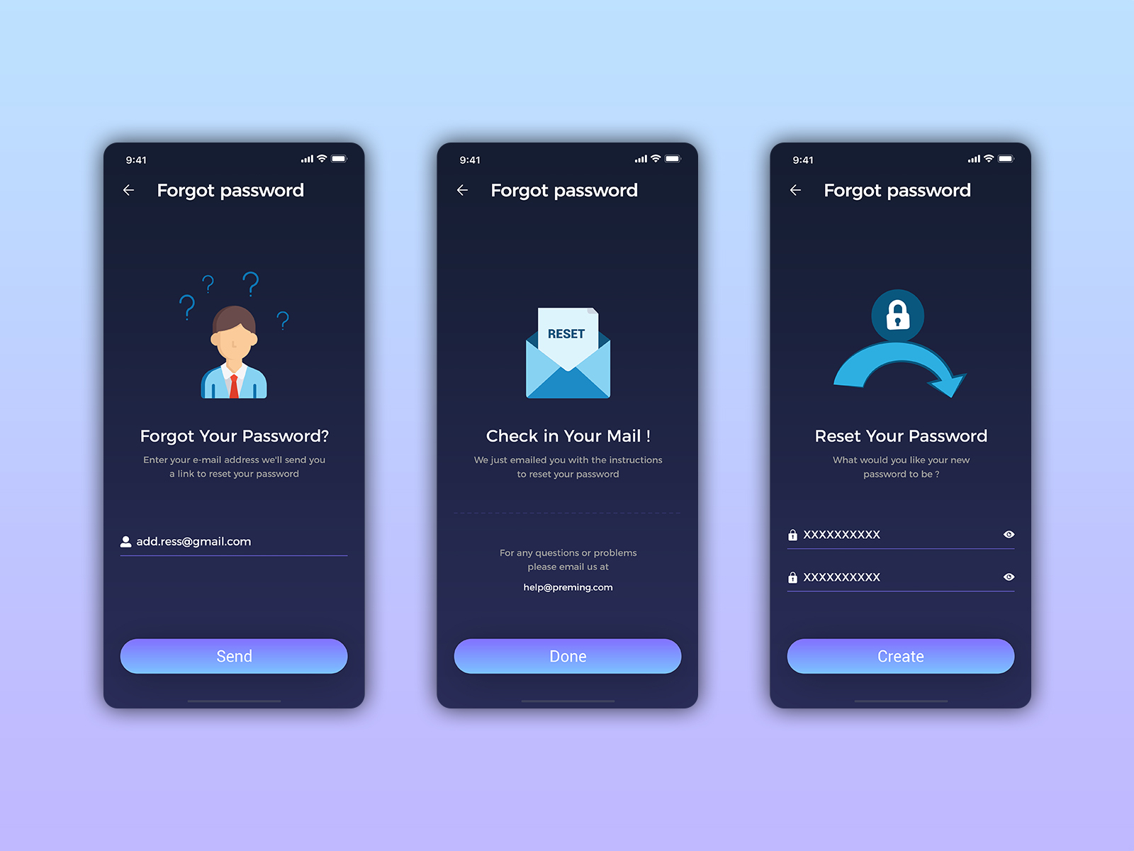 Forgot Password Ui Design By Pintu Kathrotiya On Dribbble