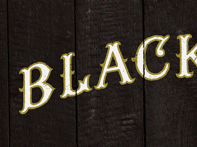Blackwood hand drawn typography wood