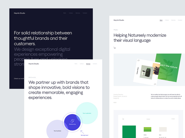 Agency Website + Brand Design by Andrea Montini on Dribbble