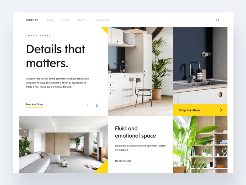 Architecture Ui Shot By Andrea Montini On Dribbble