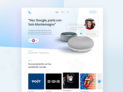 Smart Assistant Product Landing Page smart devices ui ui designer voice assistant web web design