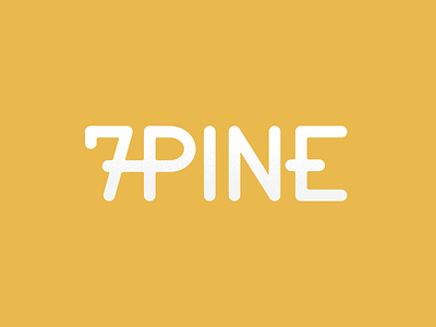 7Pine Logo Idea #1 7pine branding identity logo type typography