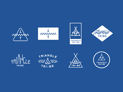 Triangle Tribe Logos branding identity logo tipi triangles type typography