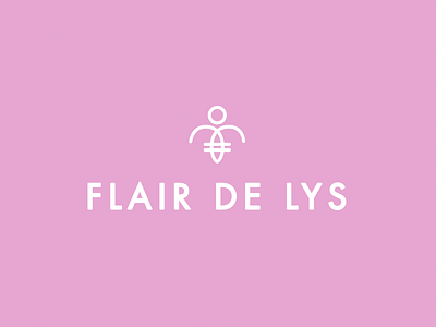 Flair De Lys Logo branding fluer de lis identity logo type typography