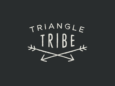 Triangle Tribe Logo arrow hipster logo triangle tribe