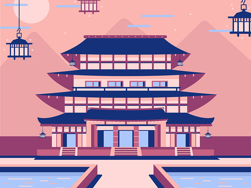 Temple #1 by Gwen (@new___g) on Dribbble