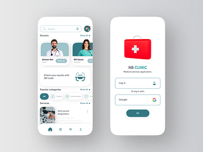 Medical app design app branding clinica design doctor figma medecine medical uiux