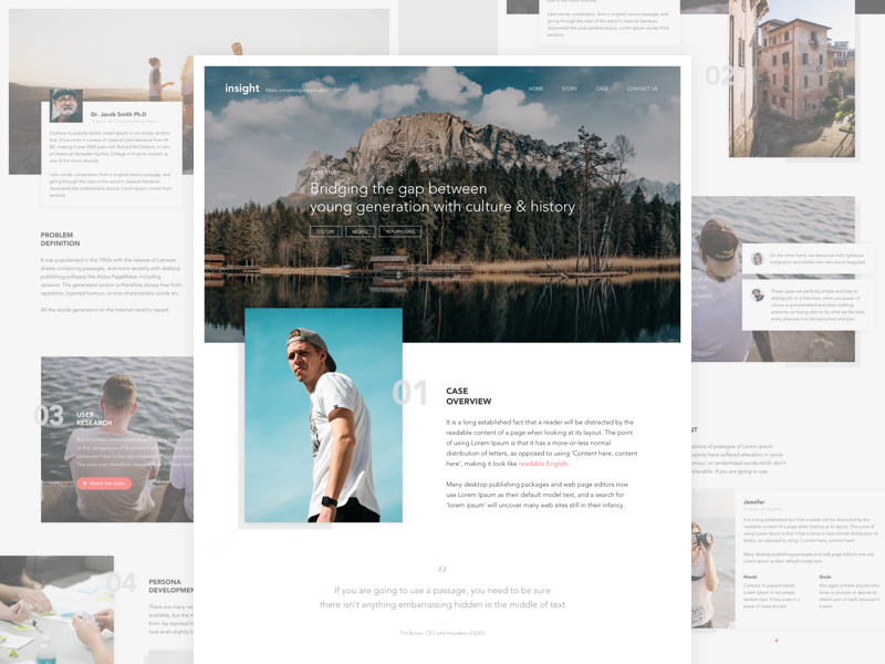 Blog page design concept by Deny Angel on Dribbble