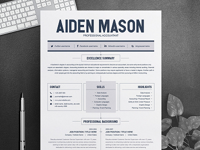 Free Resume Design Template Main Image 2 page resume clean resume creative resume cv template free resume job resume msword resume professional resume resume design resume template word teacher resume