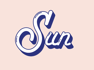 Sun design font graphic handlettering lettering sun typography
