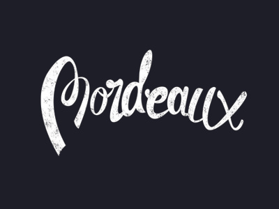 Bordeaux bordeaux design font graphic hand illustrator letters typography