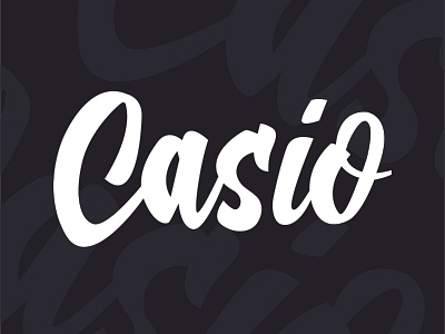 Casio design font graphicdesign handlettering illustrator letters typography
