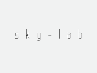 Sky-Lab Aerial Yoga Studio branding design typography