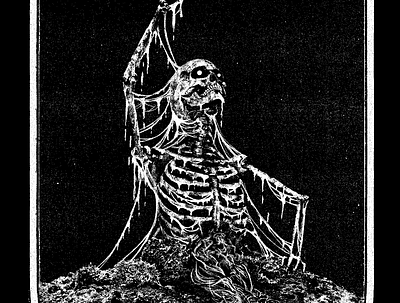 Rotten Primate black metal death death metal gore illustration rotten