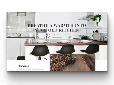 KItchens by Woodlands branding kitchen ui ux webdesign website