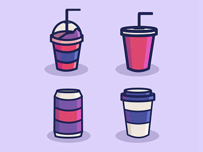 Drink Icon cute drinks drinks menu flat icon illustration minimal vector