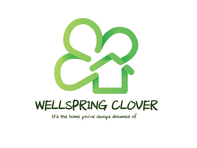 Clover Logo branding clover cute design flat green logo icon illustration logo minimal vector