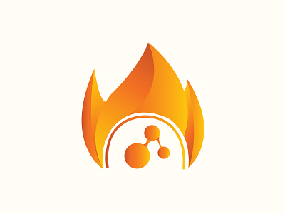 Flame Logo branding communicate design flame flame logo flat icon illustration logo minimal orange vector