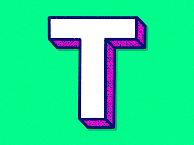 T design graphic retro typo typography