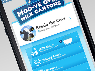 Moo-bile App app mobile ui ux