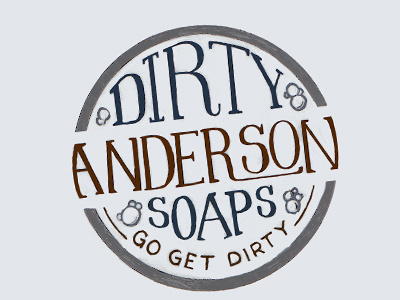 Anderson Soaps hand drawn label soap type