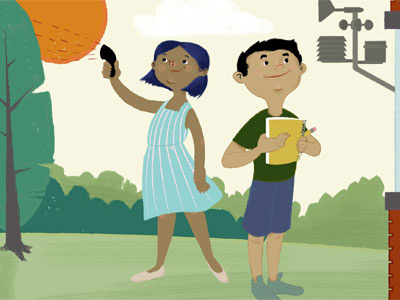 Teaching Kids about Weather children climate change earth day illustration kids mary blair weather weather underground