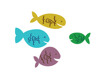 New Fish to your School! education fish illustration simple