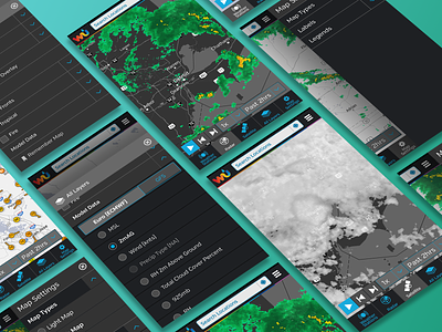Mobile Design for Wundermap map mobile mobile web radar ui ux design weather weather app weather underground