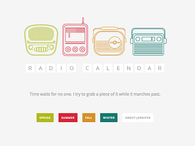 Radio Calendar blog calendar icons radio seasons