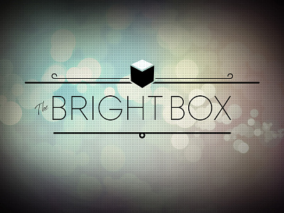 The Bright Box irridescent logo retail