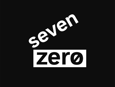 Seven Zero concept 2 brand identity branding design graphic design logo vector