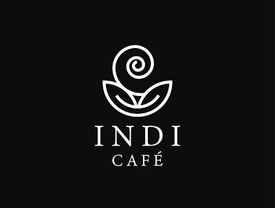 Indi Café brand identity branding design graphic design logo vector