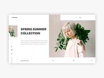 Lookbook design ui ux uxui web