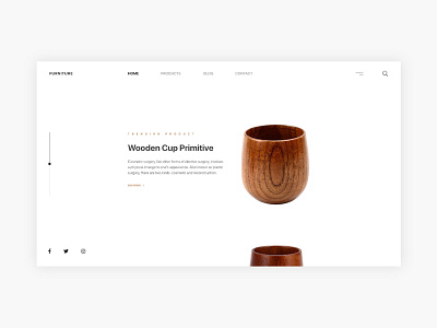 Furniture design ui ux uxui web