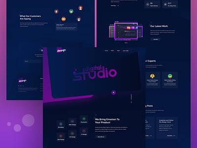 Creative Design Agency Website agency colorful creative design gradient landing page minimal product ui ux web website