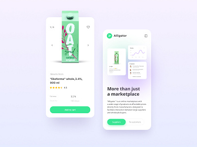 Alligator: marketplace for consumer goods in the B2B b2b design marketplace mobile product retail ui web design