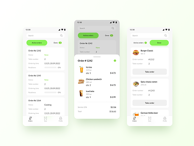 Restaurant POS system app app chek dashbord drink food payment pos product restaurant trending ui